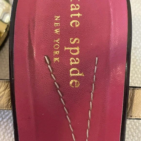 Vintage, Kate Spade Sandals, Gold Heel - Picture 3 of 6
